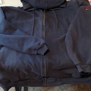 Navy Blue FR Zip-Up Hoodie